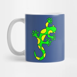 Poison Green Yellow Lizard Mug